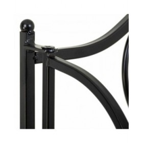 Scaffale Alexandra House Living Nero Ferro Piastrella 27 x 133 x 57 cm