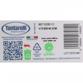 Scolapiatti da Lavandino Tontarelli Scolap. Bianco 47 x 38 x 8,5 cm (12 Unità)