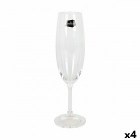 Calice da champagne Crystalex Lara Cristallo 220 ml Champagne 6 Pezzi (6 Unità) (4 Unità)