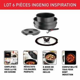 Batteria da Cucina Tefal Ingenio Grigio 6 Pezzi