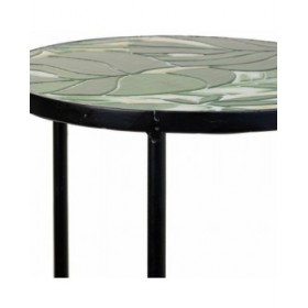 Supporto per Vaso Alexandra House Living Nero Ferro Piastrella 30 x 68 x 30 cm 3 Pezzi