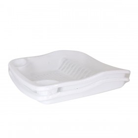 Scolapiatti da Lavandino Dem Bloom Bianco Plastica 48 x 40 x 11,5 cm (7 Unità)
