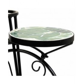 Supporto per Vaso Alexandra House Living Nero Ferro Piastrella Bicicletta 26 x 43 x 67 cm