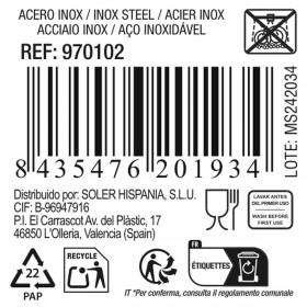 Vassoio Privilege 42853 Acciaio inossidabile Ovale (18 Unità) (35 x 22,2 cm)