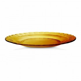 Piatto da pranzo Duralex Picardie Cristallo Ambra Ø 26 cm (24 Unità)