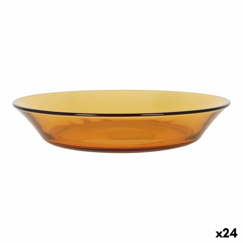 Piatto Fondo Duralex Lys Ambra 19,5 cm (24 Unità)