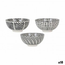 Ciotola per Aperitivi Alfares Nomi Nero ø 15,5 x 7,7 cm 15 x 7,3 cm (18 Unità)