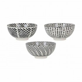 Ciotola per Aperitivi Alfares Nomi Nero ø 15,5 x 7,7 cm 15 x 7,3 cm (18 Unità)