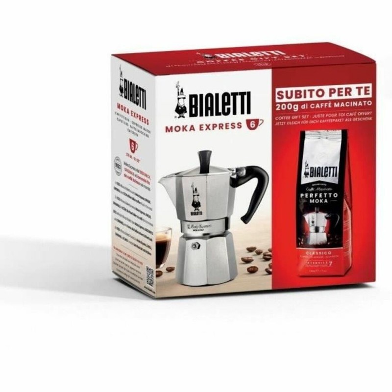 Caffettiera Italiana Bialetti Moka Classico Grigio 3 Tazze