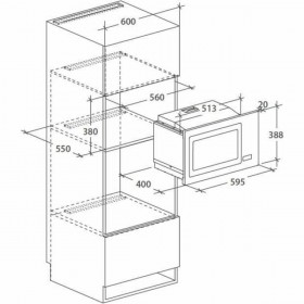 Microonde Rosieres RMG28DF 900 W 28 L