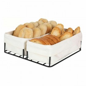 Portapane Viejo Valle 2 Cesti 100 % cotone 24 x 23 x 7 cm (2 Unità)