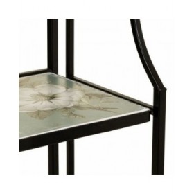 Scaffale Alexandra House Living Nero Ferro Forjare Piastrella 27 x 133 x 57 cm