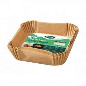 Carta per friggitrice ad aria Algon 20 cm Friggitrice senza Olio (24 Unità)