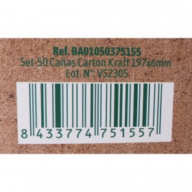 Cannucce Algon carta kraft 50 Pezzi 24 Unità