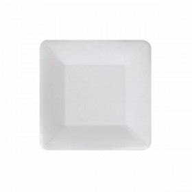 Set di piatti Algon Monouso Bianco Cartone Quadrato 18 cm (36 Unità)