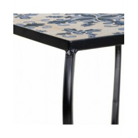 Supporto per Vaso Alexandra House Living Nero Ferro Piastrella 33 x 37 x 33 cm 3 Pezzi