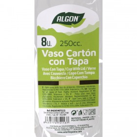 Set di Bicchieri Algon Cartone Caffè 8 Pezzi 250 ml (36 Unità)