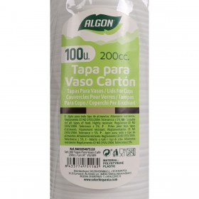 Set di coperchi per bicchieri Algon Caffè 100 Pezzi 200 ml (20 Unità)