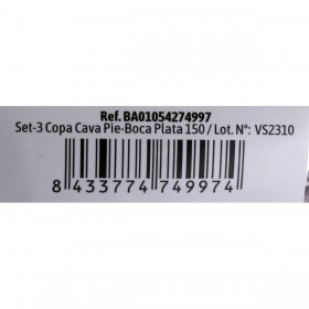 Calici da champagne riutilizzabili Algon Nero 36 Unità 150 ml (3 Pezzi)