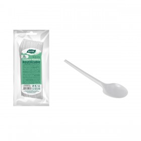 Set di cucchiai riutilizzabili Algon Caffè 25 Pezzi 12,5 cm (48 Unità)