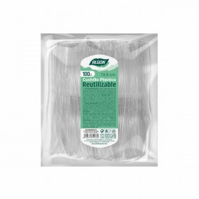 Set di Coltelli Algon Riutilizzabile Bianco 10 Unità 19,6 cm