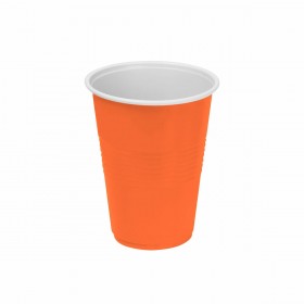 Set di bicchieri riutilizzabili Algon Arancio 24 Unità 250 ml (25 Pezzi)