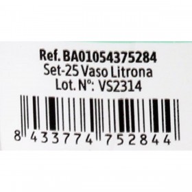 Set di bicchieri riutilizzabili Algon 1 L Trasparente 12 Unità (25 Pezzi)