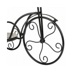 Supporto per Vaso Alexandra House Living Nero Ferro Piastrella Bicicletta 23 x 36 x 53 cm