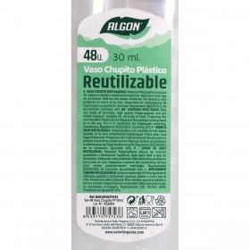 Set di Bicchierini da Chicchetto Algon Riutilizzabile 22 Unità 30 ml (48 Pezzi)