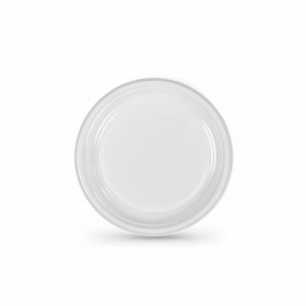 Set di piatti riutilizzabili Algon Bianco Plastica 17 x 17 x 1,5 cm (10 Unità)