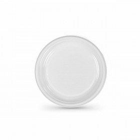 Set di piatti riutilizzabili Algon Bianco Plastica (6 Unità)