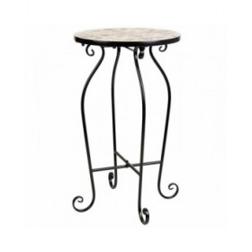 Supporto per Vaso Alexandra House Living Nero Ferro Piastrella 35 x 60 x 35 cm