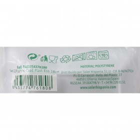 Set di piatti riutilizzabili Algon Bianco Plastica (24 Unità)