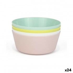 Set di Ciotole Dem Multicolore 4 Pezzi Plastica 12 x 12 x 5 cm (4 Pezzi) (24 Unità)