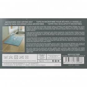 Scolapiatti da Lavandino Quttin Grigio 17 x 59 x 3 cm (12 Unità)