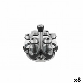 Portaspezie in Acciaio Inossidabile Quttin 17,8 X 17,8 X 16,3 CM (6 Pezzi) (8 Unità)