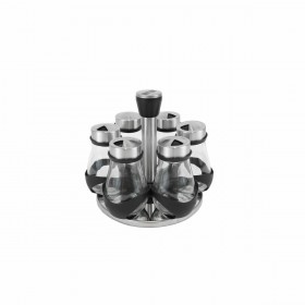 Portaspezie in Acciaio Inossidabile Quttin 17,8 X 17,8 X 16,3 CM (6 Pezzi) (8 Unità)