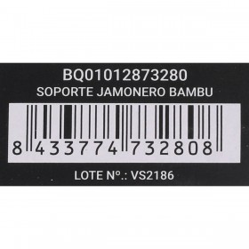 Porta Prosciutto di Legno Quttin Bambù 48,8 x 16,5 x 34 cm (8 Unità)