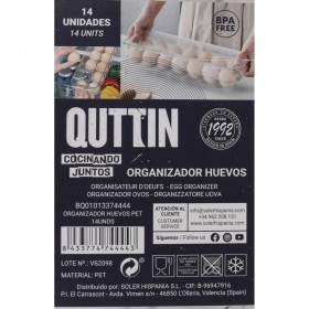 Porta uova Quttin 14 37,7 x 11,6 x 7,5 cm (12 Unità)