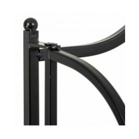 Scaffale Alexandra House Living Nero Ferro Piastrella 27 x 133 x 57 cm