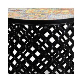 Supporto per Vaso Alexandra House Living Nero Ferro Piastrella 38 x 50 x 38 cm 2 Pezzi