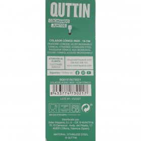 Colino in Acciaio Inox Quttin Conico Acciaio inossidabile (36 Unità) (16 cm)