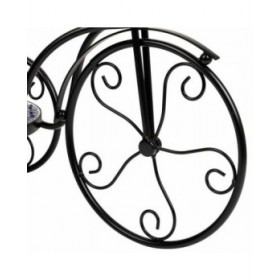Supporto per Vaso Alexandra House Living Nero Ferro Piastrella Bicicletta 23 x 36 x 53 cm