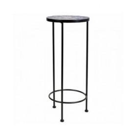 Supporto per Vaso Alexandra House Living Nero Ferro Piastrella 30 x 68 x 30 cm 3 Pezzi