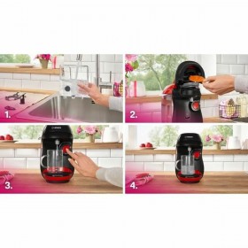 Caffettiera con Capsule BOSCH TAS103E Nero rouge 1400 W 700 ml