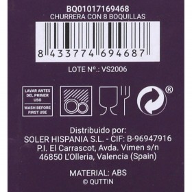 Piastra per Churros Quttin 104920 7,3 x 7,3 x 21,5 cm (12 Unità)