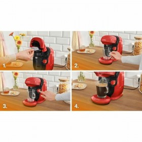 Caffettiera con Capsule BOSCH TAS113E Nero rouge 1400 W 700 ml