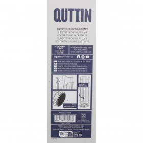 Supporto per 24 Capsule di Caffè Quttin 14 x 33 cm (6 Unità)