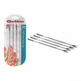 Forchette per Frutti di Mare Quttin Metallo 4 Pezzi (4 pcs)