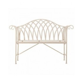 Panca Alexandra House Living Bianco Ferro 50 x 88 x 110 cm
